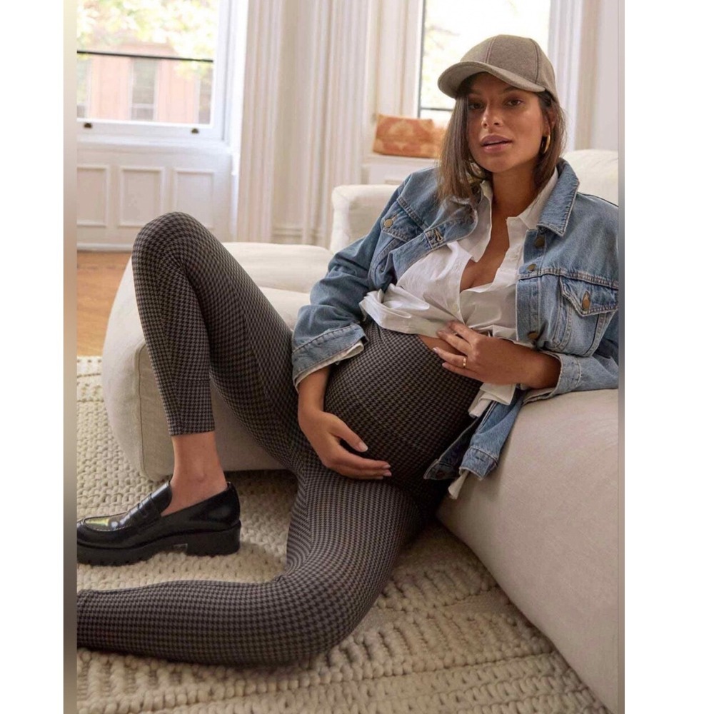 Hatch Maternity The Ultimate Over The Bump Legging Houndstooth
